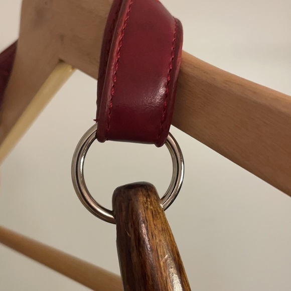 RARE Dolce & Gabbana Red Maroon Layered Handbag - Picture 11 of 13